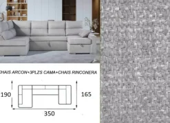 Sofá cama doble chaise longue CALIFORNIA