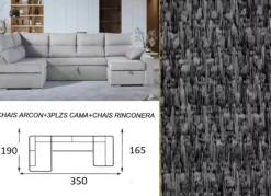 Sofá cama doble chaise longue CALIFORNIA