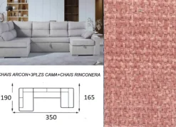 Sofá cama doble chaise longue CALIFORNIA