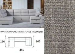 Sofá cama doble chaise longue CALIFORNIA