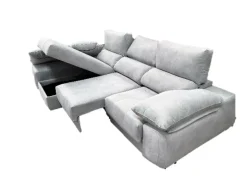 Sofá deslizante ruedas+chaisselongue arcón LUCA