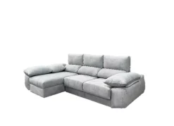 Sofá deslizante ruedas+chaisselongue arcón LUCA