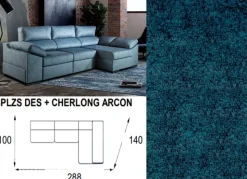 Sofa con chaiselongue CESET