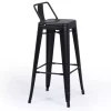 Taburete alto negro MONTERREY
