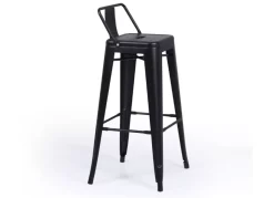 Taburete alto negro MONTERREY