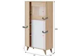 Vitrina 3 puertas MILO