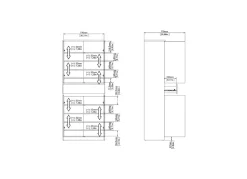 Zapatero 4 puertas y 1 cajón alexa PLUS